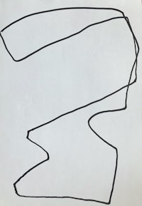 a drawing of a line on a piece of paper
